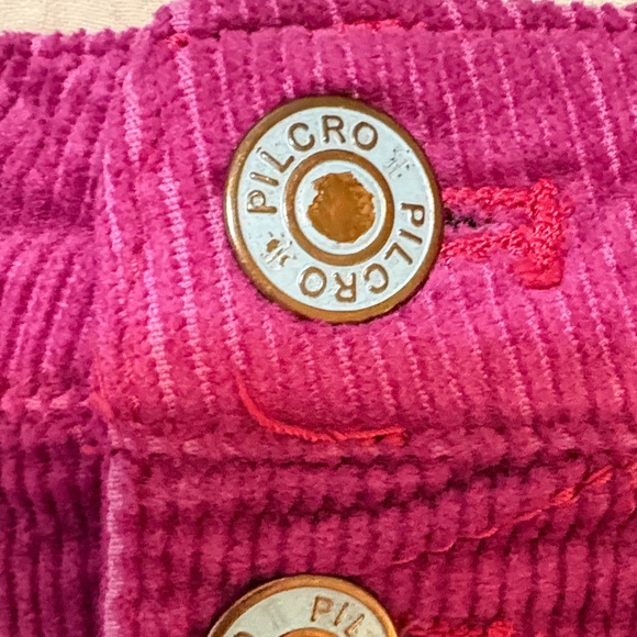 Pilcro by Anthropologie Pink Corduroy Button-Front Skirt Sz 8 - Picture 4 of 16